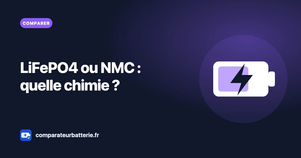 LiFePO4 ou NMC : quelle chimie de batterie choisir ?