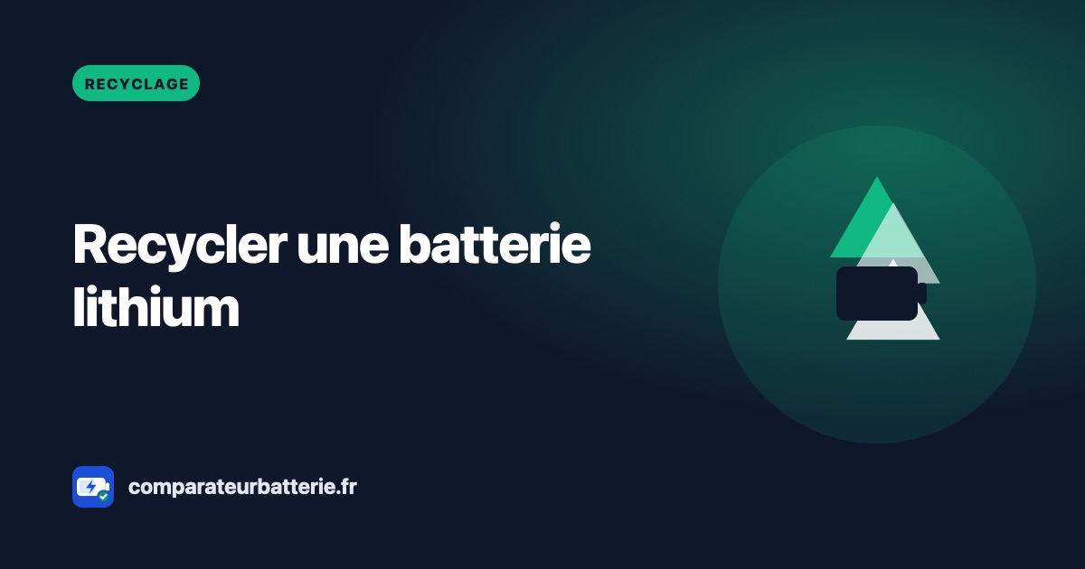 Recyclage d'une batterie lithium : où la rapporter gratuitement